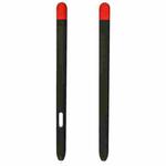 Liquid Silicone Stylus Pen Protective Case for Samsung Galaxy Tab S6 Lite P610 / P615(Black Red)