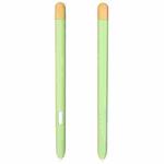 Liquid Silicone Stylus Pen Protective Case for Samsung Galaxy Tab S6 Lite P610 / P615(Green Yellow)