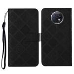 For Xiaomi Redmi Note 9T Ethnic Style Embossed Pattern Horizontal Flip Leather Case with Holder & Card Slots & Wallet & Lanyard(Black)