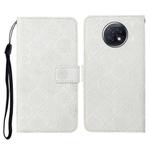 For Xiaomi Redmi Note 9T Ethnic Style Embossed Pattern Horizontal Flip Leather Case with Holder & Card Slots & Wallet & Lanyard(White)