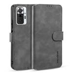 For Xiaomi Redmi Note 10 Pro DG.MING Retro Oil Side Horizontal Flip Leather Case with Holder & Card Slots & Wallet(Grey)