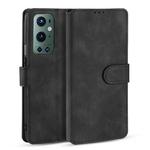 For OnePlus 9 Pro DG.MING Retro Oil Side Horizontal Flip Leather Case with Holder & Card Slots & Wallet(Black)