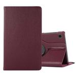 For Samsung Galaxy A7 Lite T220 360 Degree Rotation Litchi Texture Flip Leather Case with Holder(Purple)