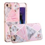 For iPhone SE 2020 & 8 & 7 Hot Stamping Geometric Marble IMD Craft TPU Protective Case(Rhombus)