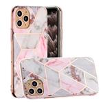For iPhone 11 Pro Hot Stamping Geometric Marble IMD Craft TPU Protective Case(Hexagon)