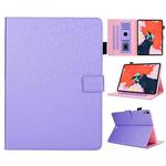 Hair Silky Texture Solid Color Horizontal Flip Leather Case with Holder & Card Slots & Photo Frame & Anti-Skid Strip For iPad Pro 11 inch(Purple)