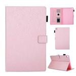 Hair Silky Texture Solid Color Horizontal Flip Leather Case with Holder & Card Slots & Photo Frame & Anti-Skid Strip For Samsung Galaxy Tab A 10.1 (2019) T510 / T515(Rose Gold)