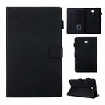 Hair Silky Texture Solid Color Horizontal Flip Leather Case with Holder & Card Slots & Photo Frame & Anti-Skid Strip For Samsung Galaxy Tab A 10.1 / T580(Black)