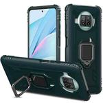 For Xiaomi Mi 10T Lite 5G / Mi 10i 5G / Redmi Note 9 Pro 5G (CN Version) Carbon Fiber Protective Case with 360 Degree Rotating Ring Holder(Green)