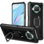 For Xiaomi Mi 10T Lite 5G / Mi 10i 5G / Redmi Note 9 Pro 5G (CN Version) Carbon Fiber Protective Case with 360 Degree Rotating Ring Holder(Black)