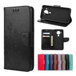 For Nokia 5.4 Butterfly Flower Pattern Horizontal Flip Leather Case with Holder & Card Slots & Wallet(Black)