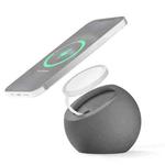 Silicone Pellet Magsafe Magnetic Charger Holder for iPhone 12 Series(Grey)