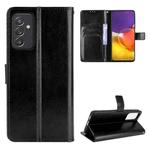 For Samsung Galaxy A82 5G / Quantum 2 5G Crazy Horse Texture Horizontal Flip Leather Case with Holder & Card Slots & Lanyard(Black)