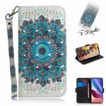 For Xiaomi Redmi K40 / K40 Pro / Poco F3 3D Colored Drawing Horizontal Flip Leather Case with Holder & Card Slots & Wallet & Lanyard(Peacock Wreath)