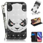 For Xiaomi Redmi K40 / K40 Pro / Poco F3 3D Colored Drawing Horizontal Flip Leather Case with Holder & Card Slots & Wallet & Lanyard(Angry Bear))