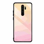 For Xiaomi Redmi Note 8 Pro Gradient Color Glass Case(Pink)