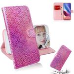 For Xiaomi Redmi K40 / K40 Pro / Poco F3 Solid Color Colorful Magnetic Buckle Horizontal Flip PU Leather Case with Holder & Card Slots & Wallet & Lanyard(Pink)