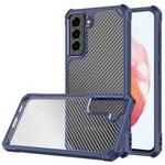 Carbon Fiber Acrylic Shockproof Protective Case For Samsung Galaxy S21 5G(Blue)