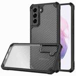 Carbon Fiber Acrylic Shockproof Protective Case For Samsung Galaxy S21+ 5G(Black)