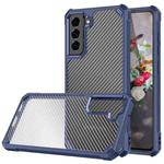 Carbon Fiber Acrylic Shockproof Protective Case For Samsung Galaxy S21 FE(Blue)