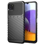 For Samsung Galaxy A22 5G Thunderbolt Shockproof TPU Protective Soft Case(Black)