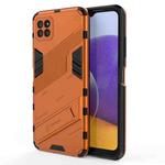 For Samsung Galaxy A22 5G Punk Armor 2 in 1 PC + TPU Shockproof Case with Invisible Holder(Orange)