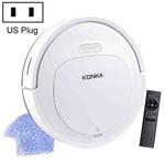 KONKA KC-V88(WA) 18.5W Low-noise Household Intelligent Remote Control Automatic Cleaning Sweeping Robot, Suction: 1800pa, US Plug(White)