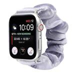 Shell Pattern Hair Ring Cloth Watch Band For Apple Watch Series 7 45mm / 6 & SE & 5 & 4 44mm / 3 & 2 & 1 42mm(Light Purple)