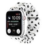 Dots Hair Ring Cloth Watch Band For Apple Watch Ultra 49mm&Watch Ultra 2 49mm / Series 9&8&7 45mm / SE 3&SE 2&6&SE&5&4 44mm / 3&2&1 42mm(White)