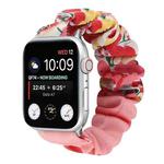 Butterfly Pattern Hair Ring Cloth Watch Band For Apple Watch Ultra 49mm / Series 8&7 45mm / SE 2&6&SE&5&4 44mm / 3&2&1 42mm(N)