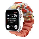 Butterfly Pattern Hair Ring Cloth Watch Band For Apple Watch Ultra 49mm&Watch Ultra 2 49mm / Series 9&8&7 45mm / SE 3&SE 2&6&SE&5&4 44mm / 3&2&1 42mm(O)