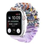 Butterfly Pattern Hair Ring Cloth Watch Band For Apple Watch Ultra 49mm / Series 8&7 45mm / SE 2&6&SE&5&4 44mm / 3&2&1 42mm(R)