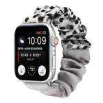 Butterfly Pattern Hair Ring Cloth Watch Band For Apple Watch Series 9&8&7 41mm / SE 3&SE 2&6&SE&5&4 40mm / 3&2&1 38mm(C)