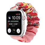 Butterfly Pattern Hair Ring Cloth Watch Band For Apple Watch Series 8&7 41mm / SE 2&6&SE&5&4 40mm / 3&2&1 38mm(N)