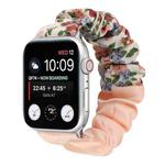 Butterfly Pattern Hair Ring Cloth Watch Band For Apple Watch Series 8&7 41mm / SE 2&6&SE&5&4 40mm / 3&2&1 38mm(S)