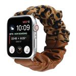 Leather Leopard Pattern Stitching Watch Band For Series 7 45mm / 6 & SE & 5 & 4 44mm / 3 & 2 & 1 42mm(Brown)
