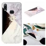 For Galaxy A10s Hot Stamping Geometric Marble IMD Craft TPU Protective Case(Pineapple)