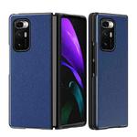 For Xiaomi Mi Mix Fold Foldable Protective Case, Pattern:Lychee Pattern(Blue)