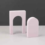 Cuboid Door Combo Kits Geometric Cube Solid Color Photography Photo Background Table Shooting Foam Props (Pink)
