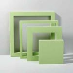 Cube Embedded Combo Kits Geometric Cube Solid Color Photography Photo Background Table Shooting Foam Props (Green)