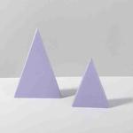 2 x Triangles Combo Kits Geometric Cube Solid Color Photography Photo Background Table Shooting Foam Props (Purple)