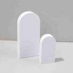 2 x Door Combo Kits Geometric Cube Solid Color Photography Photo Background Table Shooting Foam Props(White)
