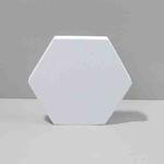 18 x 2cm Hexagon Geometric Cube Solid Color Photography Photo Background Table Shooting Foam Props(White)
