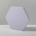 18 x 2cm Hexagon Geometric Cube Solid Color Photography Photo Background Table Shooting Foam Props (Purple)