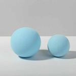 7cm Round Ball + 5cm Round Ball Geometric Cube Solid Color Photography Photo Background Table Shooting Foam Props (Light Blue)