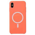 Nano Silicone Full Coverage Shockproof Magsafe Case For iPhone XS Max(Orange)