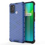 For OPPO Realme 7i Shockproof Honeycomb PC + TPU Case(Blue)