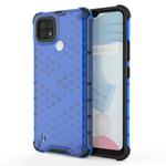 For OPPO Realme C21 Shockproof Honeycomb PC + TPU Case(Blue)