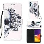 For Samsung Galaxy A82 5G 3D Painting Horizontal Flip Leather Case with Holder & Card Slot & Wallet & Lanyard(Skull)