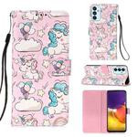 For Samsung Galaxy A82 5G 3D Painting Horizontal Flip Leather Case with Holder & Card Slot & Wallet & Lanyard(Pink Pony)